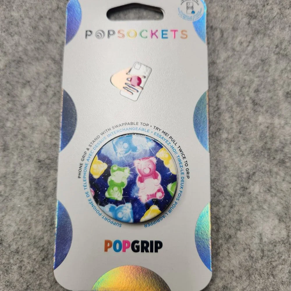 Gummy Galaxy Bear Popsockets Single Grip & Stand Universal Phones and Tablet Hol